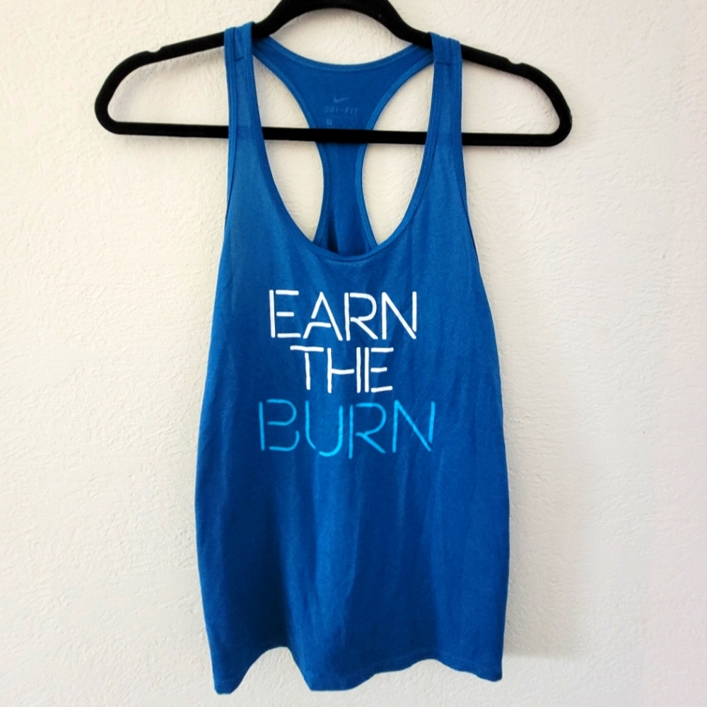 Nike Earn the Burn Dri-Fit Racerback Tank (Small)